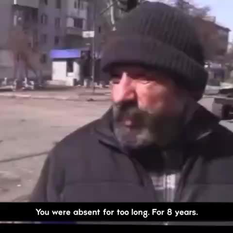 Ukrainian resident of Mariupol in Ukraine says Russians were...