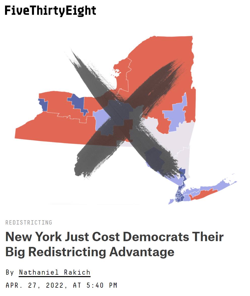 New York Court of Appeals struck down Democrat redistricting...