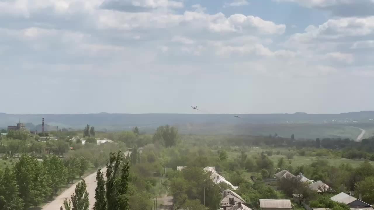 Russian Sukhoi Su-25s over Donbass in Ukraine