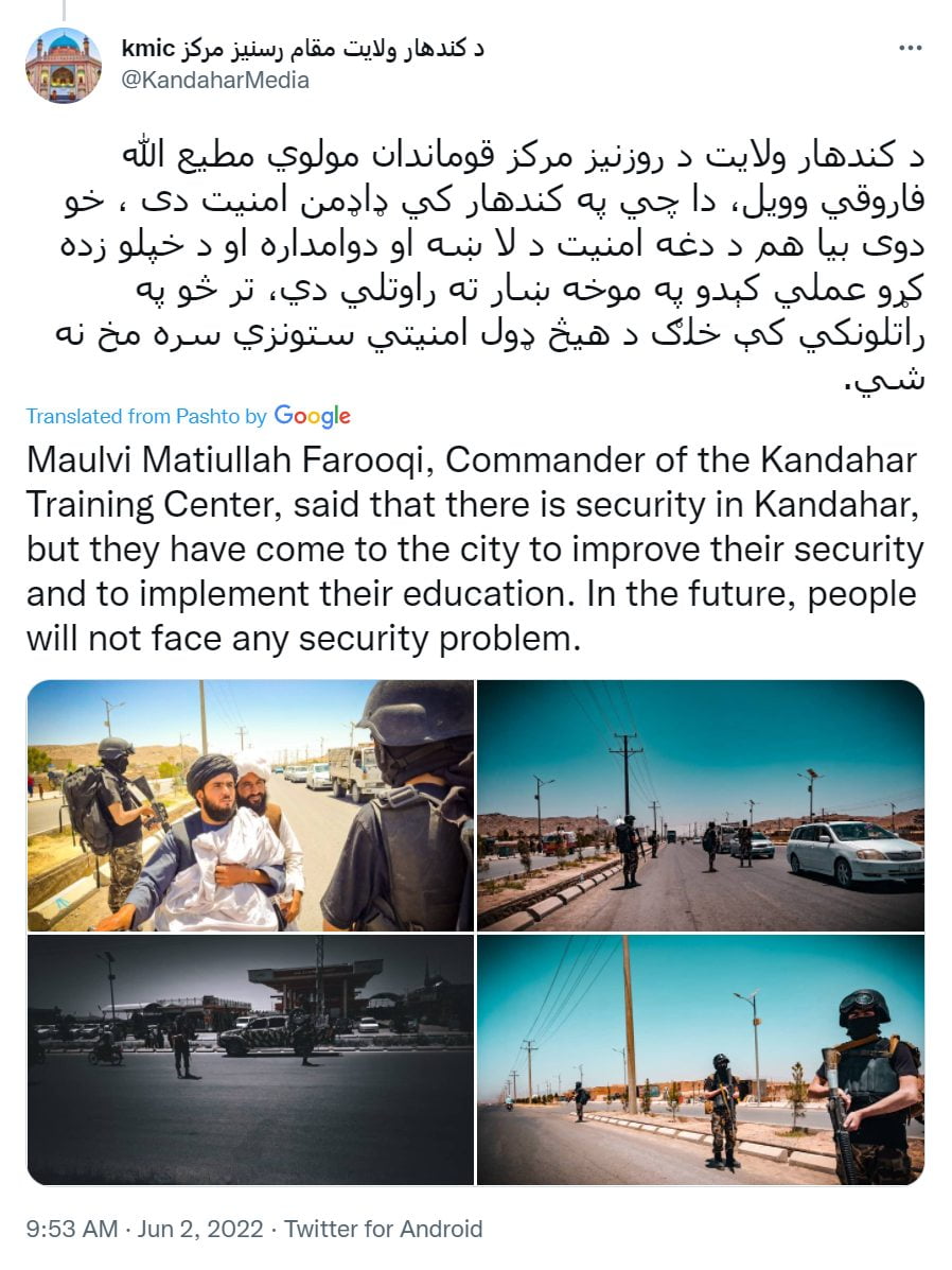 Kandahar governor Wafa holds a meeting to increase coordination...