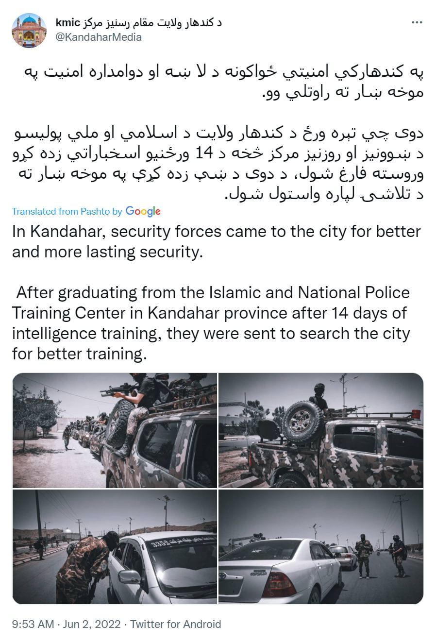 Kandahar governor Wafa holds a meeting to increase coordination...