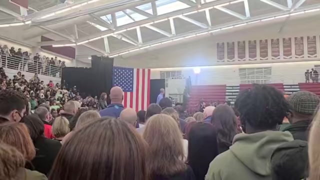 Obama heckled by anti-war protesters at a Michigan rally...