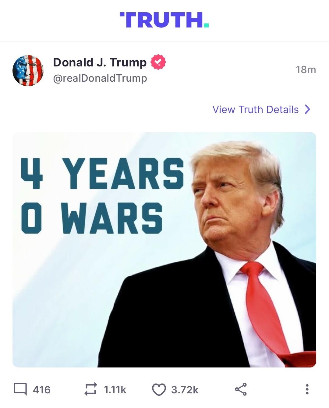 Trump statement on the Gaza−Israel conflict