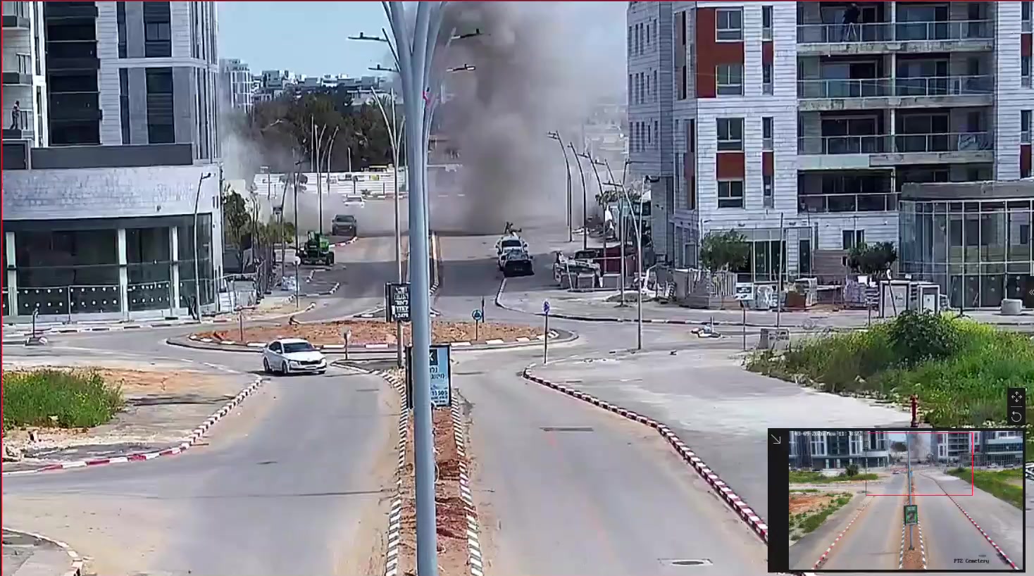 Iranian cluster submunitions strike in Tel Aviv, Israel