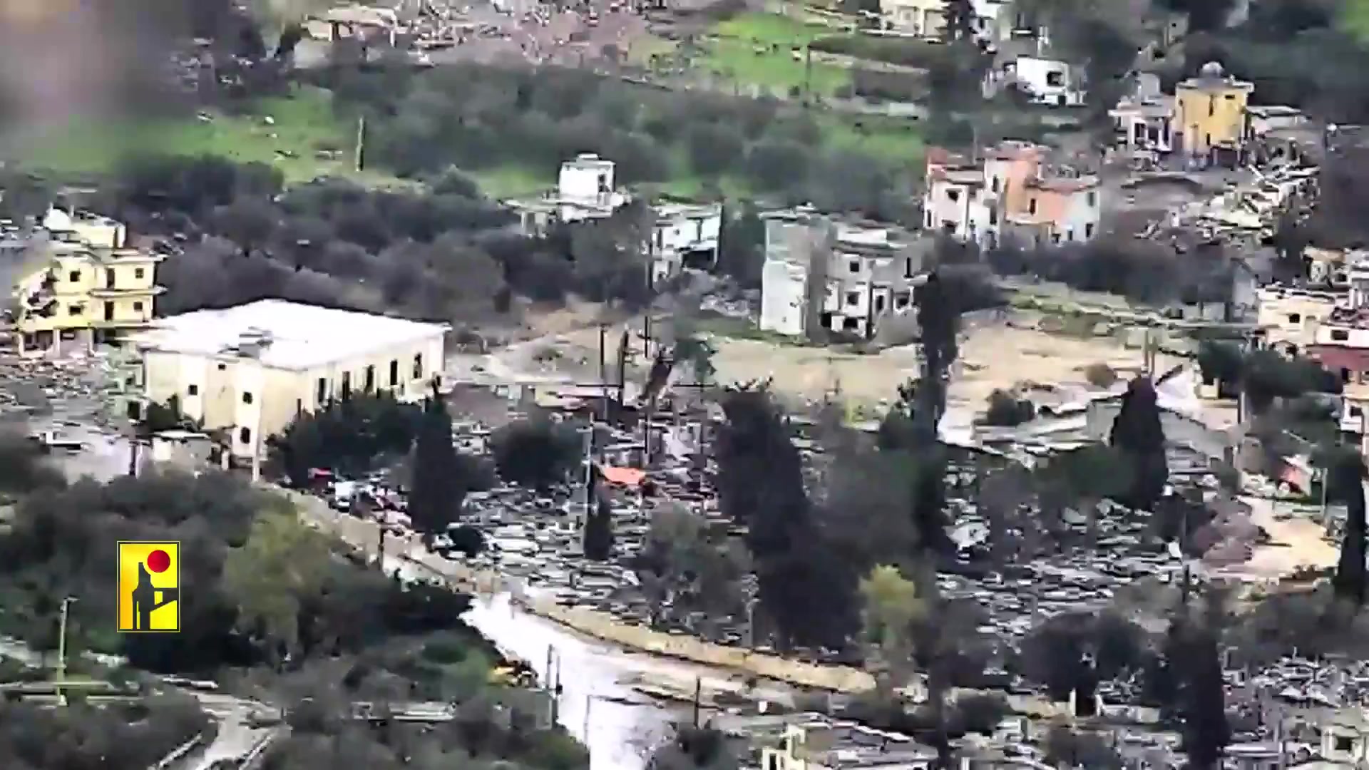 Hezbollah FPV drone strike on Israeli Merkava in Taybeh...