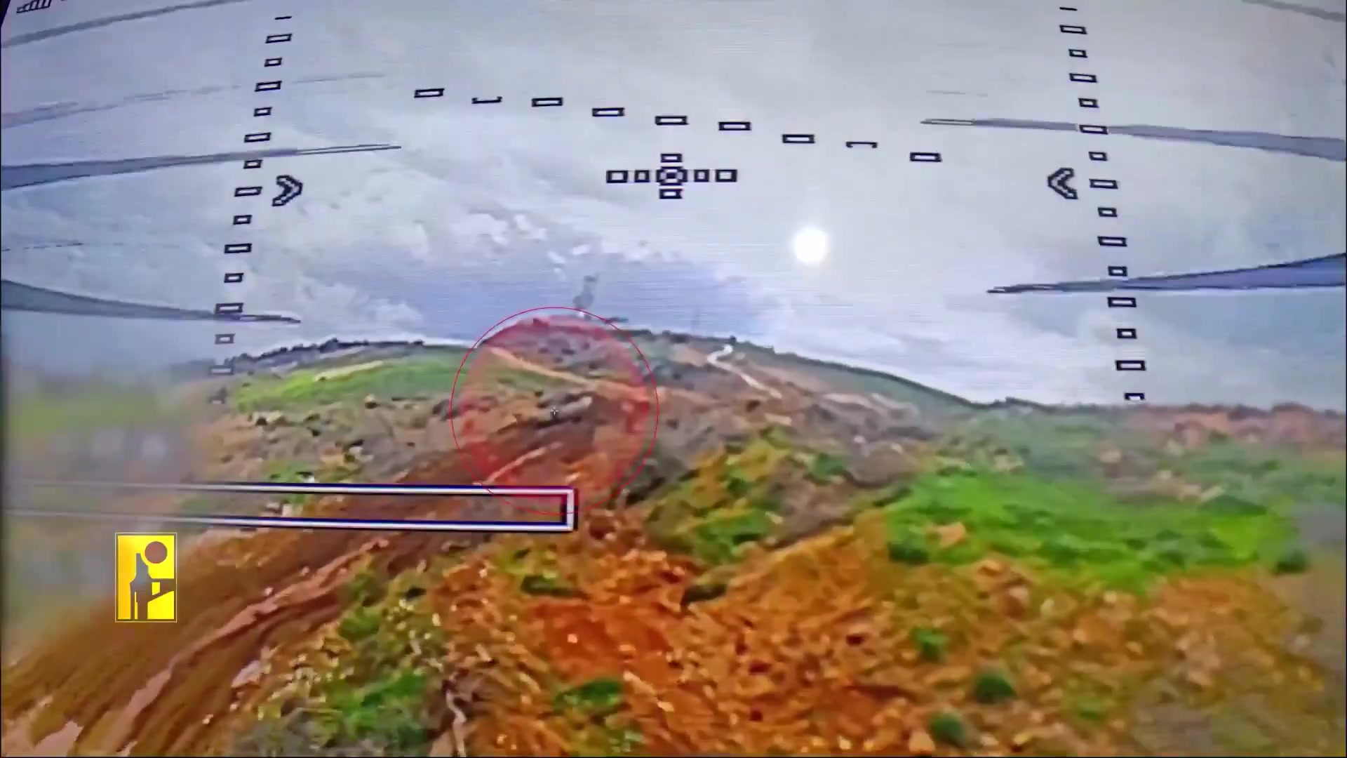 Hezbollah FPV drone strike on Israeli Merkava in Lebanon