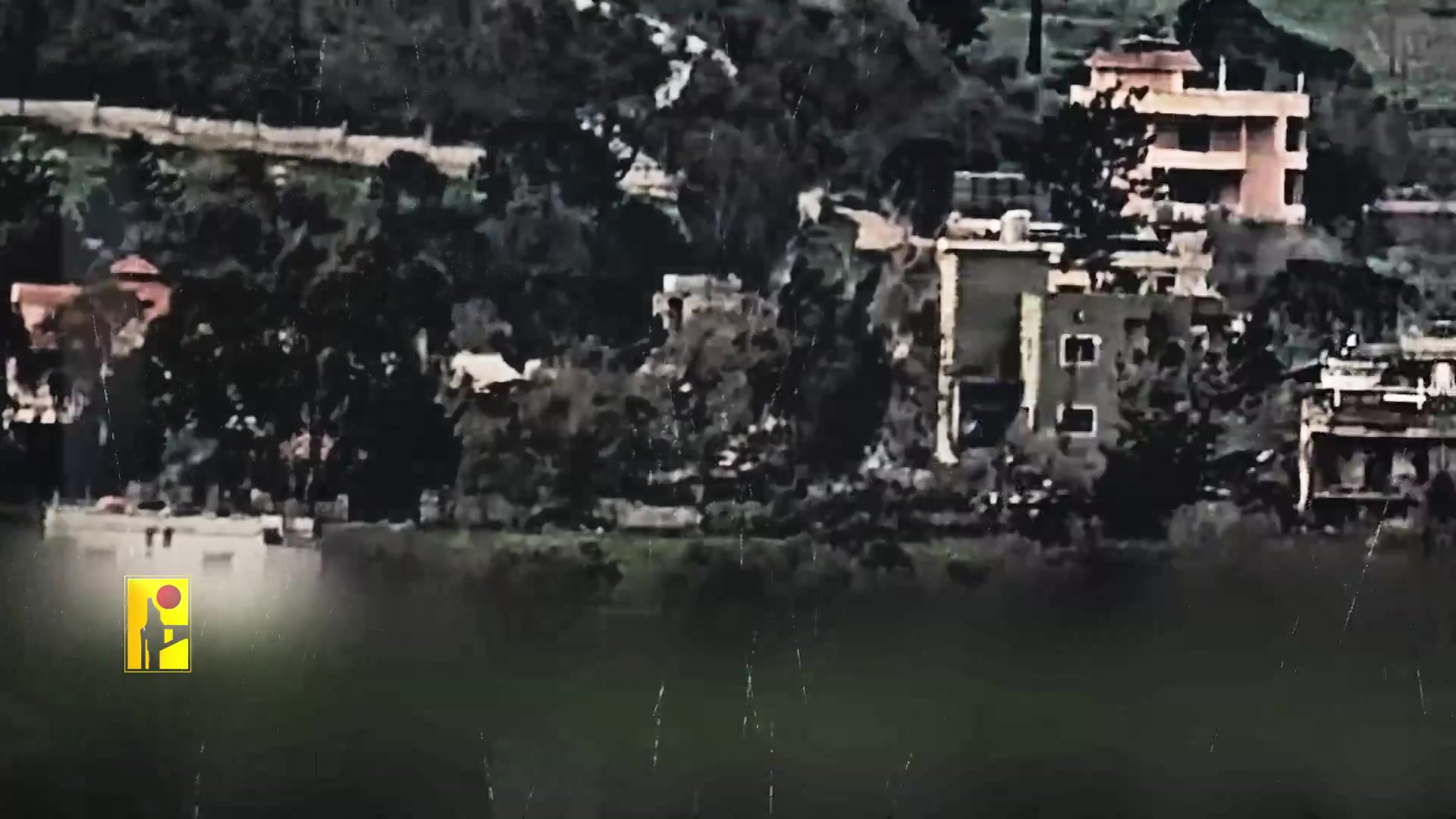 Hezbollah ATGM strike on Israeli Merkava in Deir Siryan...