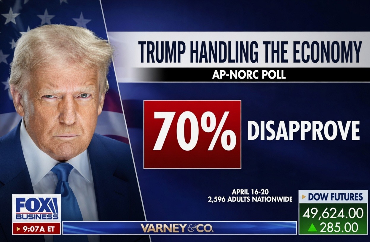 70% disapproval on Trump handling the economy