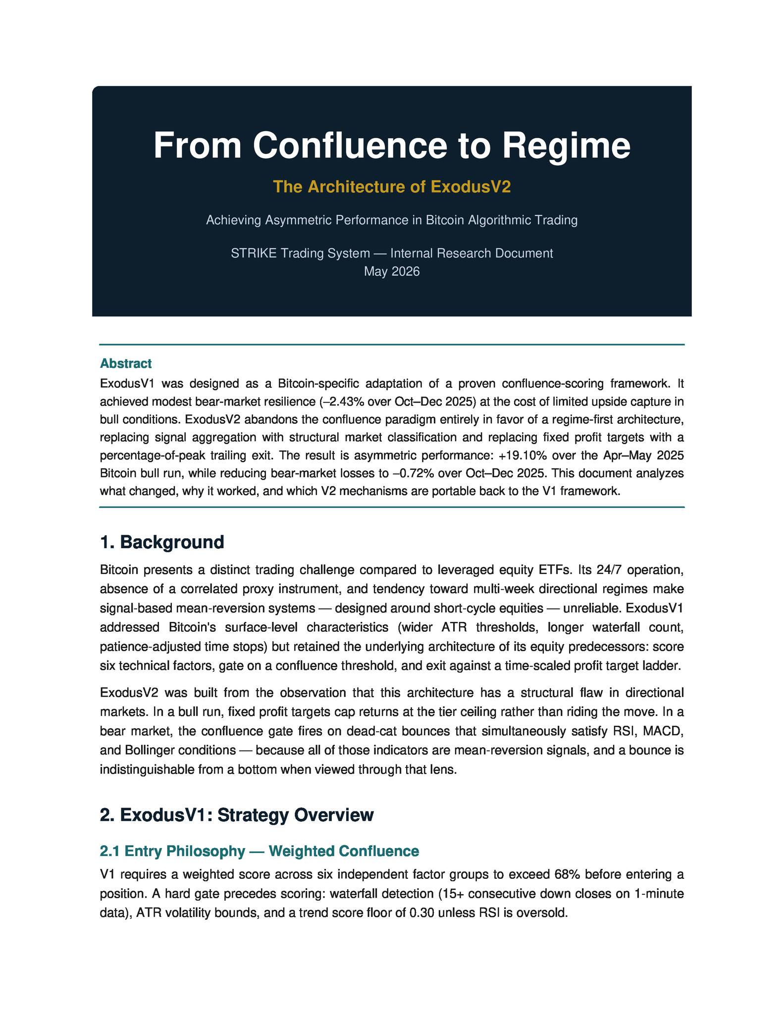 From Confluence to Regime