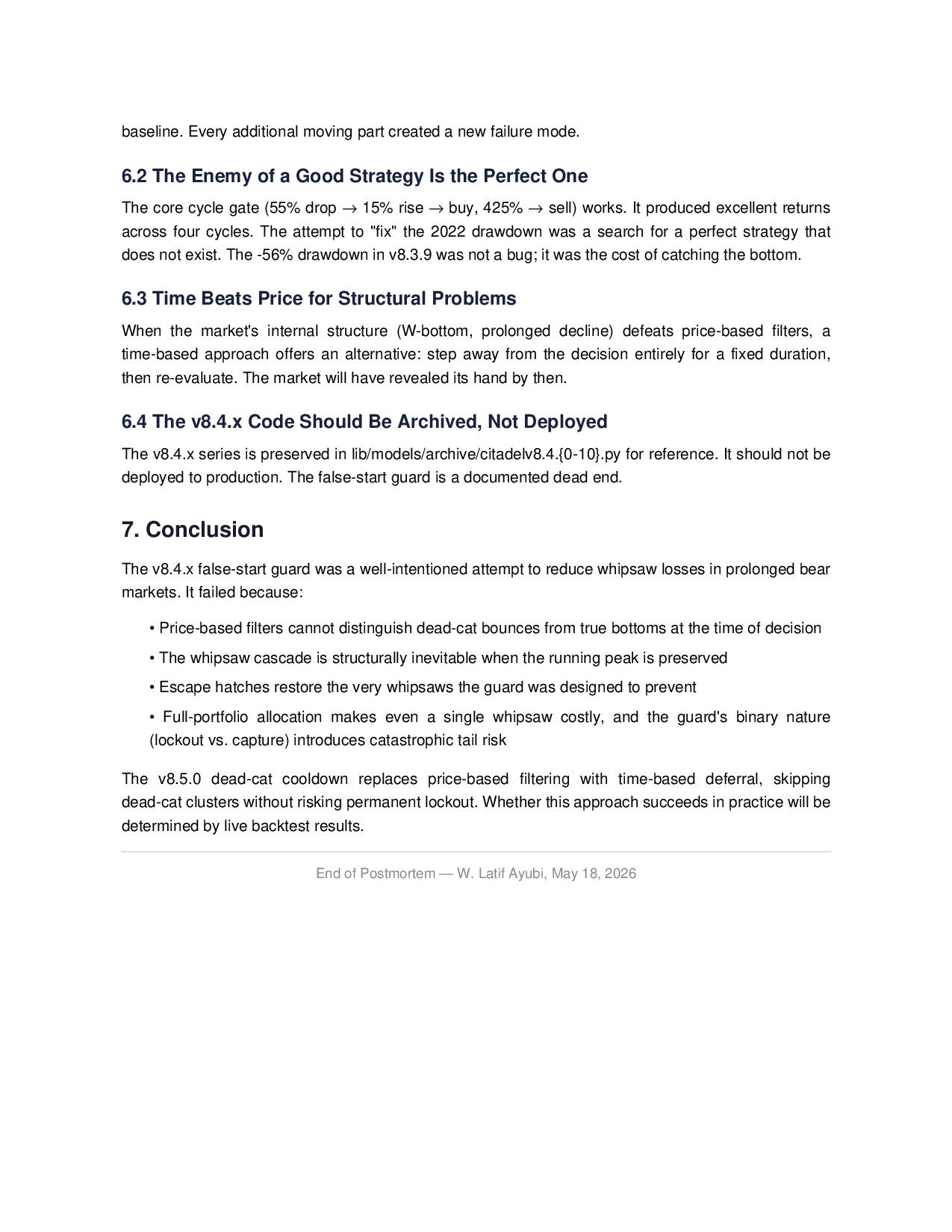 The False-Start Guard: A Postmortem of the Citadel v8.4.x...