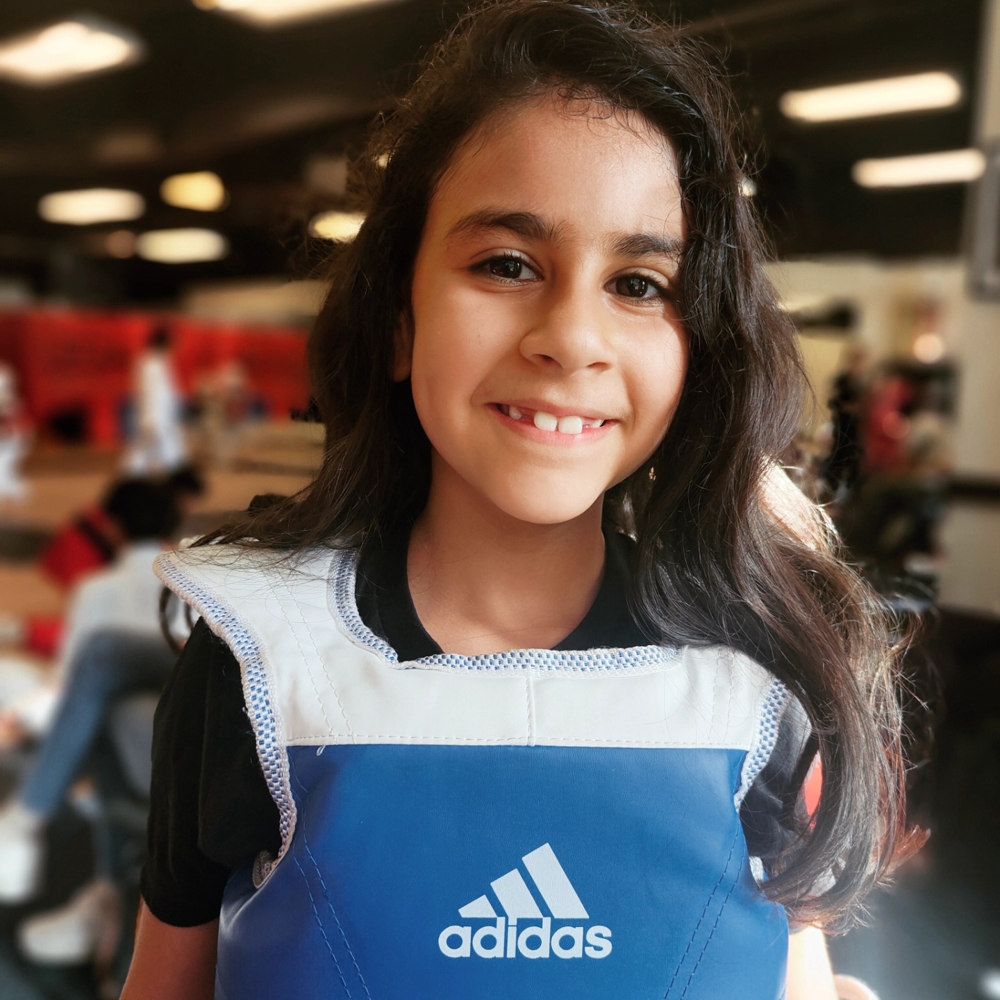 Talia in sparring gear
